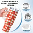 thumbnail image 3 of Disketp Tomatoes And Chili for 40 OZ Stainless Steel with Handle Lid Straw for Women Men Birthday Presents, 3 of 8