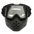 thumbnail image 1 of Windproof Motorcycle Goggles for Open Face Helmets - Retro Motocross Shatter-Proof Lens, 1 of 5