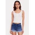 thumbnail image 2 of Women's Ditsy Floral Print Henley Tank Top, 2 of 4