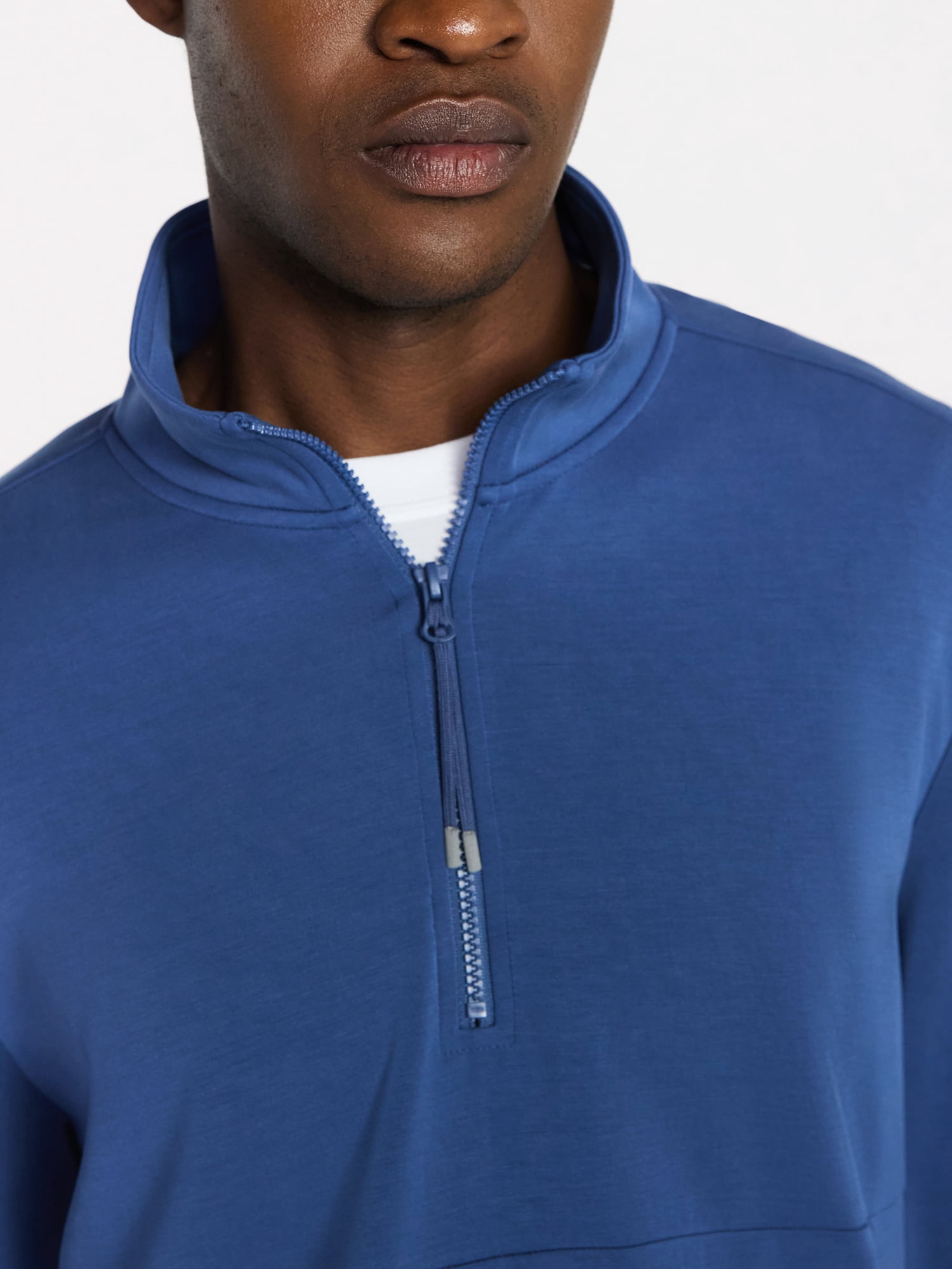 Athletic Works Men's Scuba Knit Quarter Zip Sweatshirt, Sizes S-3XL