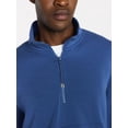 thumbnail image 4 of Athletic Works Men's Scuba Knit Quarter Zip Sweatshirt, Sizes S-3XL, 4 of 5