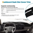 thumbnail image 4 of Xotic Tech Center Console Dashboard Mat Precut Anti-Sun No Glare Protector Dash Carpet Pad Black Cover w/NON-SLIP Bottom Compatible with Chevrolet Silverado GMC Sierra 2007-2013,w/Two Golve Box, 4 of 8