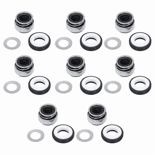 8piezas 12mm Resorte Helicoidal Goma Bramida Bomba Sello Mecanico 301-12