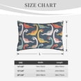 thumbnail image 3 of Plush Throw Pillow Covers, cute cartoon Dinosaur A Pillow Cases with Invisible Zipper, Breathable Microfiber Pillow Cases Standard Size for Sleeping Bedroom Sofa Living Room 14x20, 3 of 5