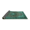 thumbnail image 2 of Ahgly Company Indoor Rectangle Medallion Turquoise Blue Traditional Area Rugs, 2' x 4', 2 of 4