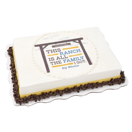 Yellowstone Quarter Sheet Cake