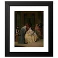 thumbnail image 2 of Pietro Longhi 20x24 Black Modern Framed Museum Art Print Titled - The Meeting (1746), 2 of 5