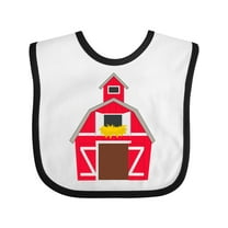 Inktastic Farming Large Red Barn with Hay Boys or Girls Baby Bib