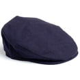 thumbnail image 3 of Hanna Hats of Donegal Vintage Flat Tweed Cap 100% Wool Driving Irish Men's Navy Hat Handcrafted in Ireland XL, 3 of 5