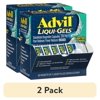 (2 pack) Advil Liqui-Gels Pain Reliever and Fever Reducer, Ibuprofen 200Mg for Pain Relief - 50X2 Liquid Filled Capsules
