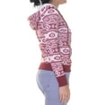 thumbnail image 5 of Almost Famous Womens Faux-Shera-Trim Hoodie Sweatshirt, Red, Small, 5 of 5