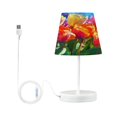 thumbnail image 2 of YAZAOO Table Lamp Creative Cheerful Flower Parade Pattern Simple Pattern Night Light, 2 of 8