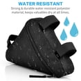 thumbnail image 4 of Bobilife Bolsa De Cuadro Triangular Para Bicicleta - Bolsa Delantera Para Manillar De Bicicleta Bolsa De Almacenamiento Para Sillín Para Bicicletas De Carretera Y De Montaña (Negro), 4 of 5