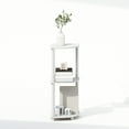 thumbnail image 6 of Furinno Turn-N-Tube 3-Tier Multipurpose Corner Shelf, Display Shelf, White/White, 6 of 6