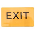 thumbnail image 1 of MasteelfCA Braille Sign Acrylic Exit Label Sign with Braille Outdoor Braille Sign Exit Sign Blinder Sign for Mall, 1 of 7