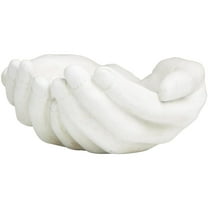 15" x 7" White Polystone Open Hands Sculpture, by DecMode