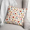 thumbnail image 3 of Creative Products Colorful Cute Mushroom Pattern 2 16 x 16 Spun Poly Pillow, 3 of 3