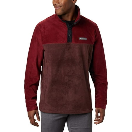 Columbia Mens Steens Mountain Half Snap Red Lodge/Red Jasper/Black X-Large