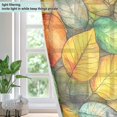 thumbnail image 4 of Yayeee Window Curtains Light Filtering 63"x42" Grommet Panel Pair Home Living Room Decor, Retro Autumn Leaves, 4 of 7