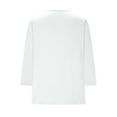 thumbnail image 5 of UngA Basic Tees for Women Long Sleeve V Neck Shirts for Women Fall Tops Lightweight Sweaters Dressy Casual Tunic Tops 2025 Outfits White,2XL, 5 of 6