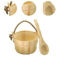 thumbnail image 6 of jicheng Sauna Wooden Bucket with Ladle Sauna Heater SPA Winter Sauna Accessories Set, 6 of 9