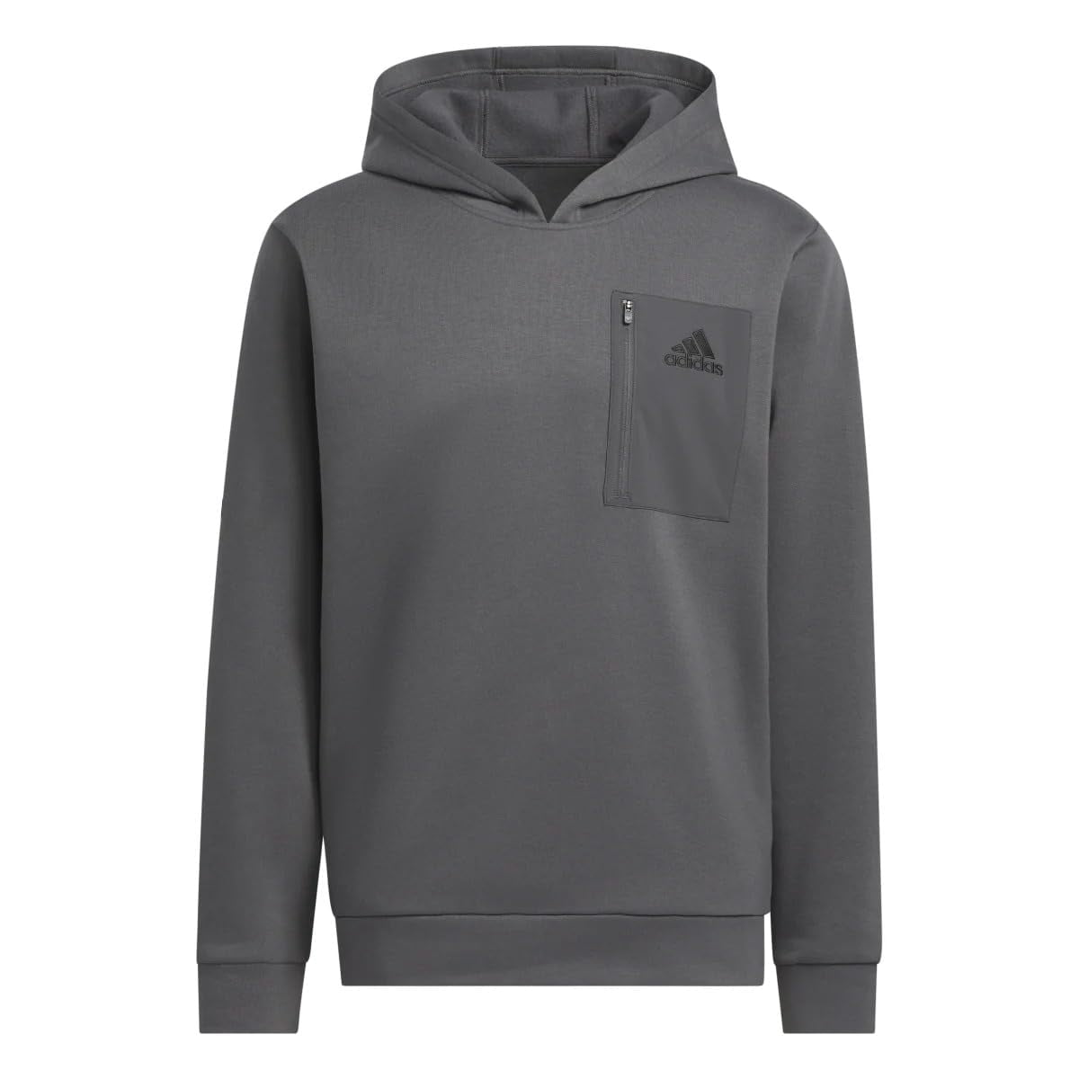adidas Men�s Regular Fit Kangaroo Pockets Hoodie - Gray (Gresix), Small