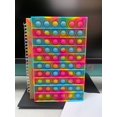thumbnail image 1 of Pop Its Notebooks - 50 Page Lined School Writing Book Fidget Toy AND PENCIL CASE Educational Supplies, 1 of 28