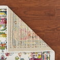 thumbnail image 3 of Lr Home Fusion White & Pink 7 Feet 9 Inch x 9 Feet 5 Inch Persian Floral Area Rug, 3 of 8