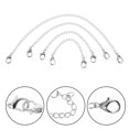 thumbnail image 2 of 4Pcs Necklace Chain Extenders Bracelet Extension Chain Portable Chains Extension Chains, 2 of 7