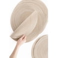 thumbnail image 3 of 4pcs/6pcs 15 Inch Round Woven Placemat, Machine Washable, Anti-Slip Heat-Resistant Table Mat, Suitable For Home Dining, Festivals And Parties, 3 of 5