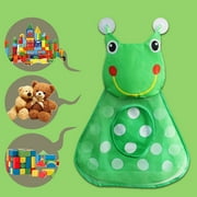 pdqouc Bathroom Toys Container Bag Toddler Bathtub Toy Mesh Cartoon Storage Bags Cute Practical Toys Small Things Organizer Holder Bag Green 14x17 Inch