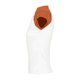 thumbnail image 2 of SOLS - Camiseta de manga corta bicolor modelo Milky para mujer (Blanco/Naranja), 2 of 3