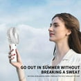 thumbnail image 5 of XGFHYJEH Hand Held Fan, Mini Fan Handheld, Hand Held Fan Rechargeable, Portable Folding Hand Held Cooling Fan, 5 of 7