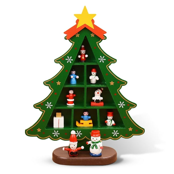 Toystoory de decoración de árbol de Navidad adorno de muñeca escritorio centro de decoración Metal artesanía granja decorativa Kits de decoración para fiestas Verde METRO Toystoory HA009214-05B