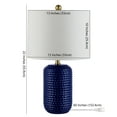 thumbnail image 3 of SAFAVIEH Jace Textured Ceramic Table Lamp, Navy Blue, Set of 2, 3 of 4