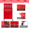 thumbnail image 5 of TROPOW Rolling Tool Chest, 8 Drawers Rolling Tool Chest with Wheels, Portable Rolling Tool Box on Wheels, High Capacity Tool Chest Organizer for Garage, Workshop, Home Crafts Use,Red, 5 of 7