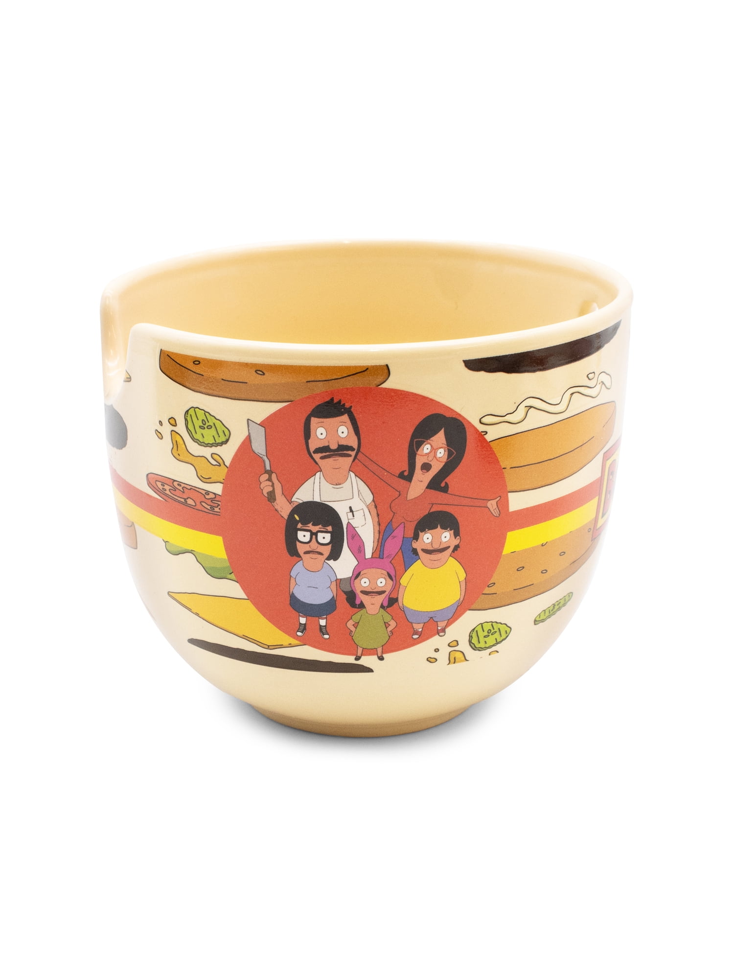 CultureFly Bob’s Burgers Ramen Bowl Set, 18 oz Bowl, Chopsticks, & Spoon, Officially Licensed