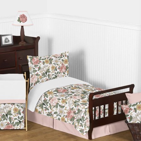 UPC: 0846480071686 | Vintage Floral 5 Piece Toddler Bedding Set by Sweet Jojo Designs
