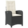 thumbnail image 2 of vidaXL 5 Piece Garden Dining Set with Cushions Black Poly Rattan, 2 of 5