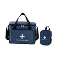 thumbnail image 4 of MERIGLARE Empty First Aid Bag Adjustable Shoulder Strap Oxford Cloth Emergency Kit Bag Blue, 4 of 9