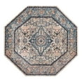 thumbnail image 3 of Unique Loom Lola Collection Area Rug - Traditional (5' Octagon Blue/Gray), 3 of 7
