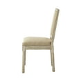 thumbnail image 3 of Rustic Manor Saad Linen Upholstered Dining Chair (Set of 2), Beige, 3 of 8