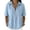 Blue2, variant on Casual Short Sleeve Blouse with Zip Front Collared Tee for Summer Lightweight Fashion Pullover Women’s T-Shirts Top