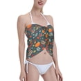 thumbnail image 4 of Bingfone Autumn with Pumpkins Women's Sarong Swimsuit Cover Ups Bathing Suit Coverups Chiffon Beach Wrap Skirts, 4 of 7