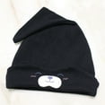 thumbnail image 2 of iHPH7 Newborn Beanie Baby Boy Hospital Outfit Newborn Baby Hats 0-6 Months Newborn Hats Baby Winter Hat, Black One Size, 2 of 3