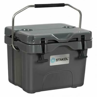 Details about   16 Quart 24-Can Capacity Portable Insulated Ice Cooler with 2 Cup Holders 