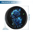 thumbnail image 3 of Indoor 12' Voice-Activated Luminous Decoration Wall Clock With LED Night Light Rose Flame, 3 of 8