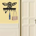thumbnail image 4 of HELLOYOUNG Decorative Cow Shaped 7 Hook Door Hanger Heavy Duty Wall Mounted Coat Rack, Farmhouse Hallway Entryway Organizer for Towels Bags, Rustic Iron Hooks, 4 of 6