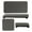 Black, variant on LYCAQL 1 Set of Water Absorbent Diatomite Coasters Rectangle, Grooved Design, Water Absorbing Stone Used for Hand Soaps & & toiletries in The Modern Home