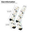 thumbnail image 2 of Goofa Cute Whale Pattern Adult Stockings, Color-Block Knee High Socks, Comfortable and Breathable, Soft and Stretchable, Sports, and Decoration, 2 of 6